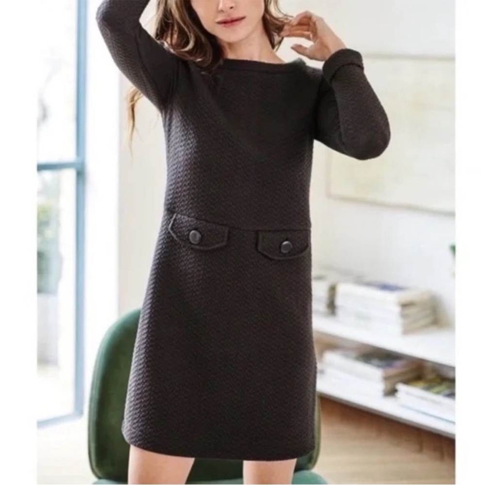 Boden 60s Mod Dress US Sz 4L Black